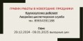 График работы в новогодние праздники!
